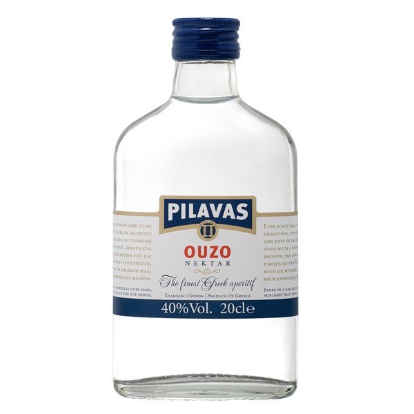 Ouzo Pilavas (100 ml) 40% Flachmann